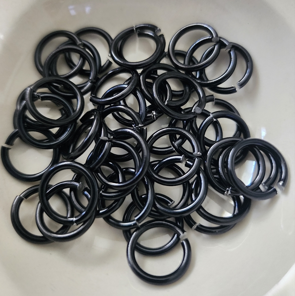Black Jump Rings 45 15mm Beads Jewelry Making Crafts DIY‎ Findings BC155